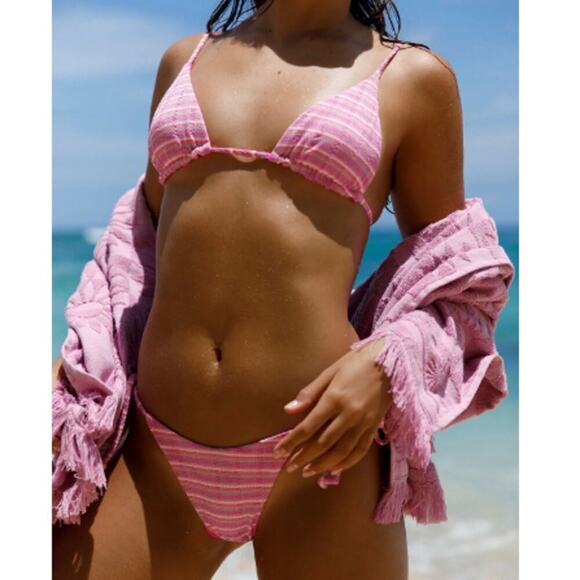 l*space Other - L*Space Electric Pique Stripe Lennox Bikini Bottom XL